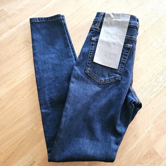 Everlane The Authentic Stretch High-Rise Skinny Jeans- Mid Blue - size 23 - NWT - Picture 8 of 8